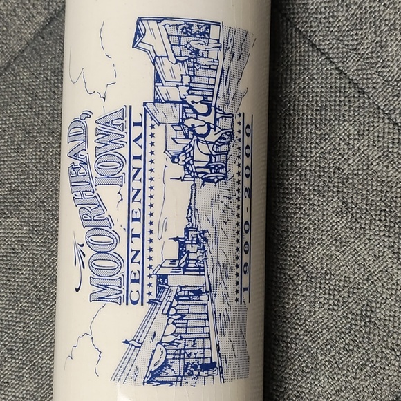 Antique ceramic Moorhead Iowa CENTENNIAL 1999-2000 rolling pin - Picture 2 of 6